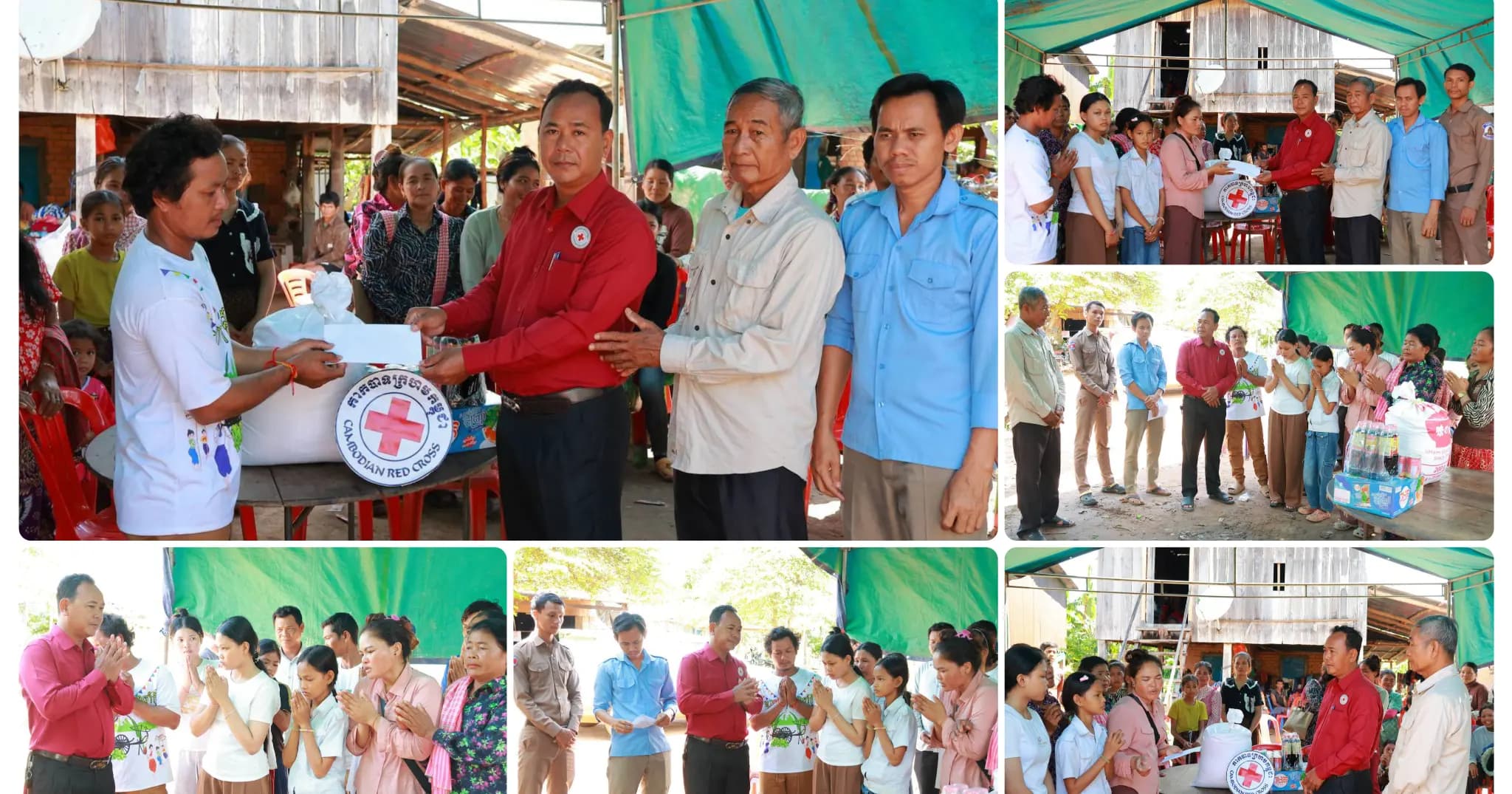 អនុសាខាកាកបាទក្រហមកម្ពុជាស្រុកប្រាសាទសំបូរ និងក្រុមការងារ ចូលរួមរំលែកទុក្ខ និងឧបត្ថម្ភគ្រួសាររងគ្រោះដោយរន្ទះបាញ់