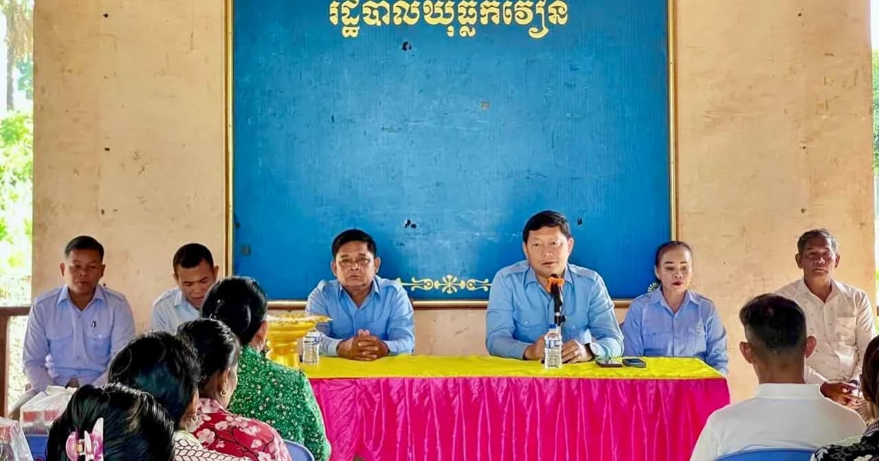 គ្រួសារវីរៈកងទ័ព២០គ្រួសារ នៅក្នុងឃុំធ្លកវៀន បានទទួលអំណោយពីរដ្ឋបាលស្រុកសាមគ្គីមានជ័យ