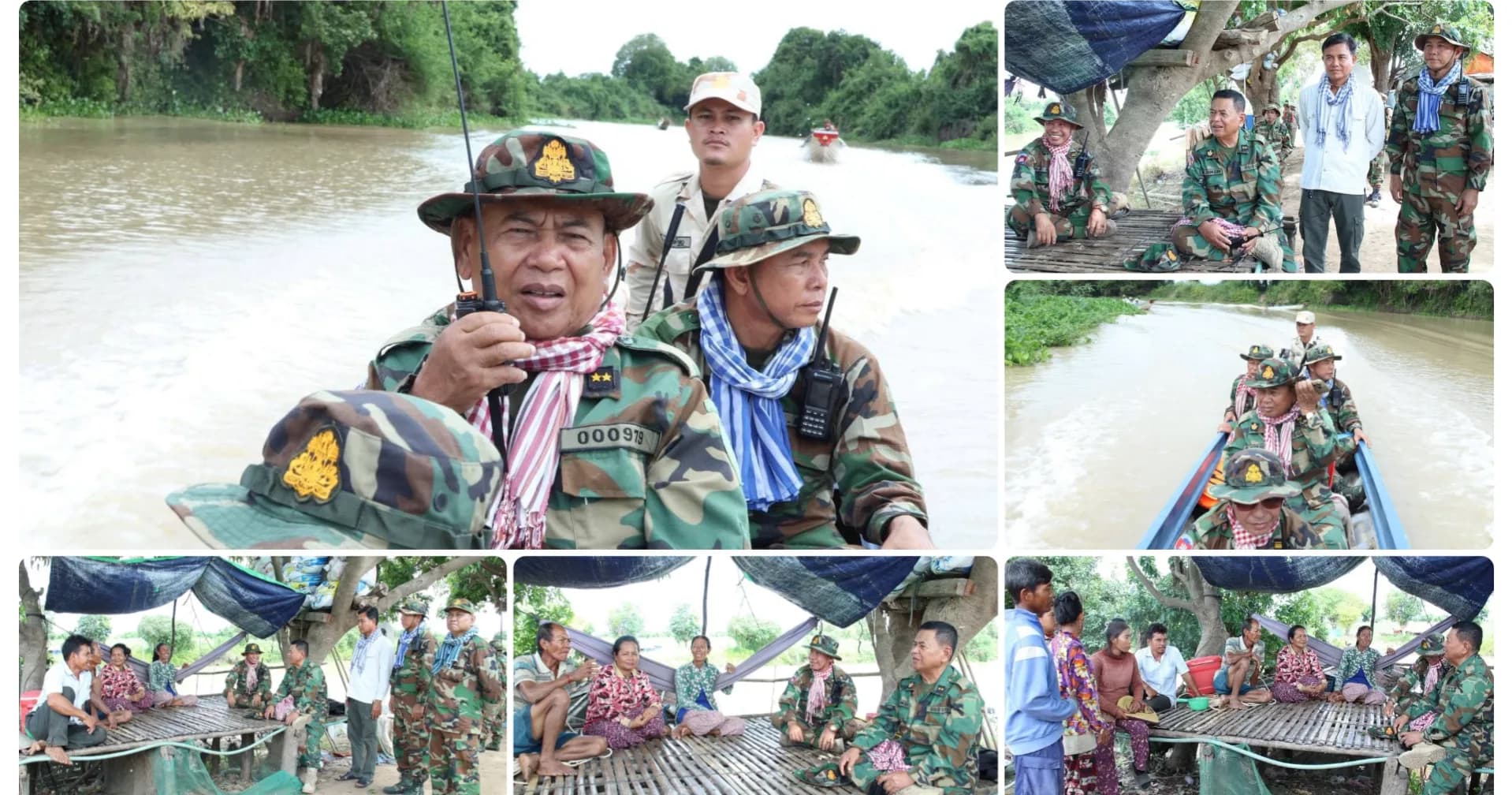 ឧត្តមសេនីយ៍ទោ សោម ស៊ុន ត្រួតពិនិត្យតំបន់អភិរក្សពូជត្រី និងណែនាំប្រជាពលរដ្ឋដែលកំពុងរស់នៅលើតំបន់អភិរក្ស នៅឃុំផាត់សណ្ដាយ ស្រុកកំពង់ស្វាយ