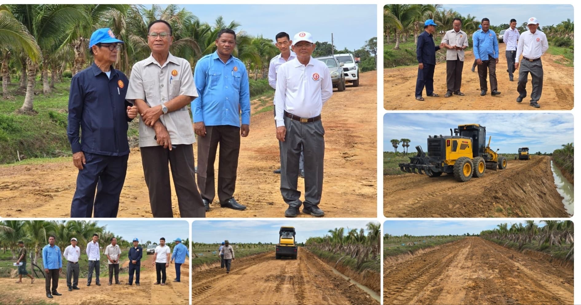 ឯកឧត្តមបណ្ឌិត ហេង សំណាង ចុះពិនិត្យគ្រឿងចក្រកាយបំពេញ និងកែលម្អផ្លូវលំដីសមួយខ្សែក្នុងឃុំទួលគ្រើល ស្រុកប្រាសាទបល្ល័ង្ក
