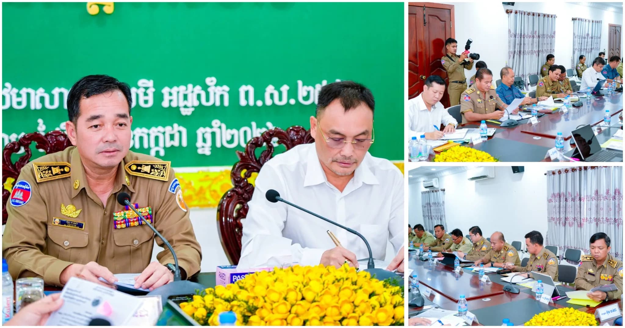 ឯកឧត្តម អ៊ុន ចាន់ដា និងឯកឧត្តម វ៉ា ពិសី ដឹកនាំកិច្ចប្រជុំដោះស្រាយករណីប្តឹងជំទាស់ទប់ស្កាត់ការចេញប្លង់ដីរបស់ពលរដ្ឋ ៣ឃុំ ក្នុងស្រុកចំការលើ