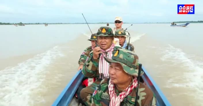 វីដេអូ: កងកម្លំាងចម្រុះ នៅទីបញ្ជាការស្រាលឃុំផាត់សណ្តាយ ស្រុកកំពង់ស្វាយ និងឃុំពាមបាង ស្រុកស្ទោង ខេត្តកំពង់ធំ បន្តបង្ក្រាបបទល្មើសនេសាទខុសច្បាប់ដូចភ្លៀងរលឹម នៅក្នុងរដូវបិទនេសាទ