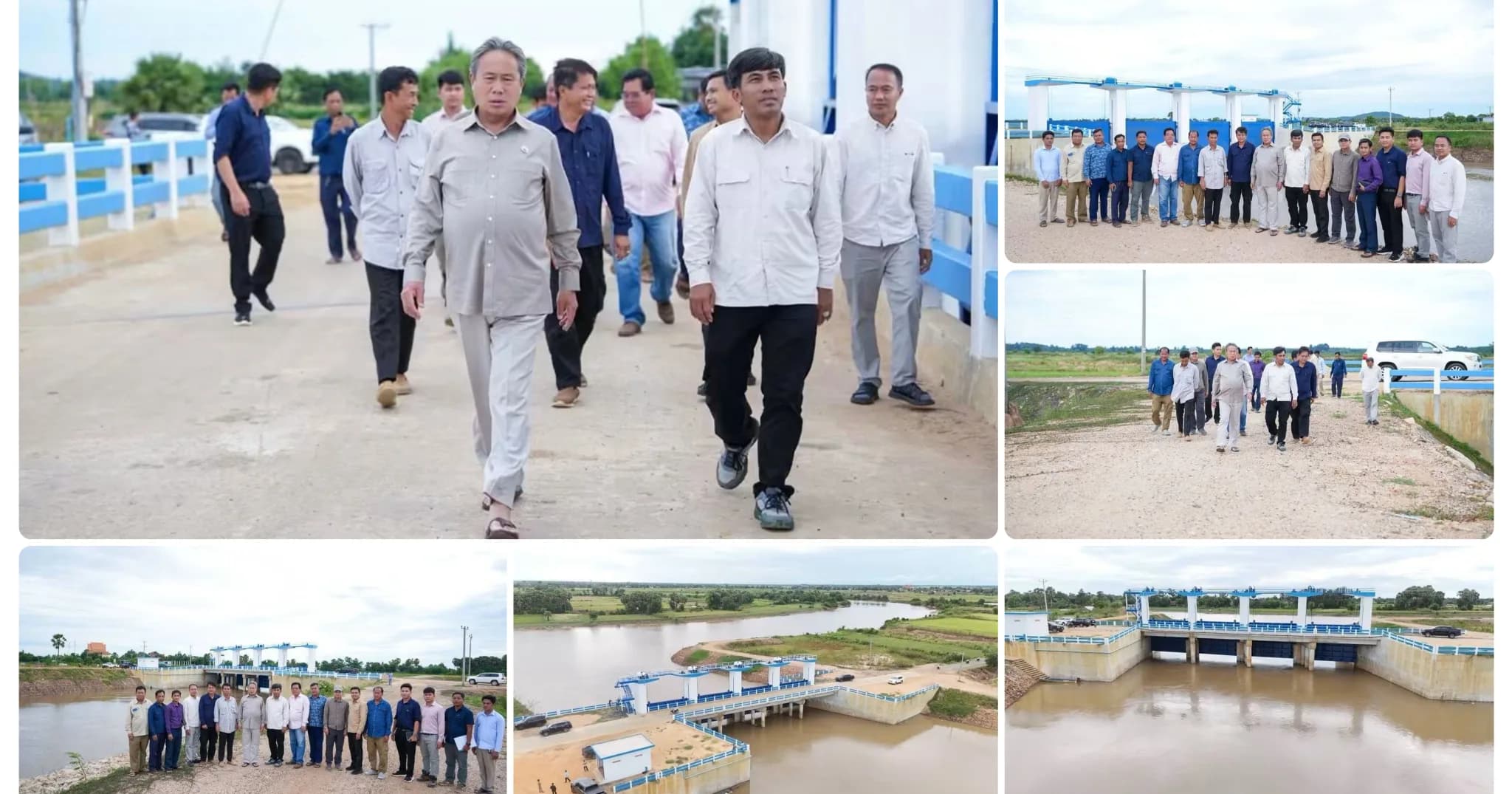 ឯកឧត្តម ចាន់ ស៊ីណាត រដ្ឋលេខាធិការ ដឹកនាំក្រុមការងារបច្ចេកទេស ចុះត្រួតពិនិត្យជាក់ស្ដែងពីប្រសិទ្ធភាពប្រព័ន្ធរំដោះទឹកស្ទឹងសែន តាមរយៈស្ទឹងស្លាប់ ក្នុងភូមិសាស្ត្រខេត្តកំពង់ធំ