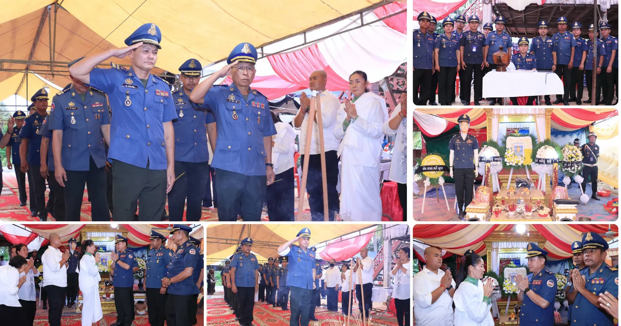 លោកឧត្តមសេនីយ៍ត្រី មាស យ៉ត អញ្ជើញដឹកនាំក្រុមការងារ គោរពវិញ្ញាណក្ខន្ធសពលោកវរសេនីយ៍ទោ ឃុន ប៊ុនហួរ មេបញ្ជាការកងរាជអាវុធហត្ថស្រុកបារាយណ៍