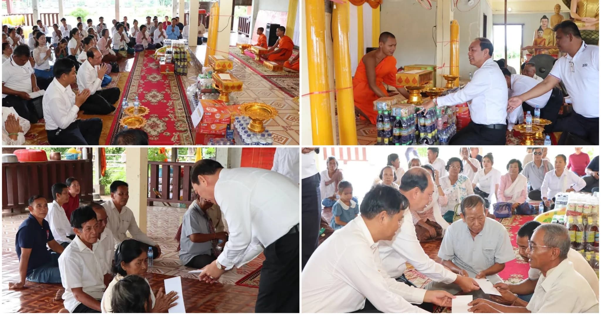 ឯកឧត្តម ទូច គង្គា ដឹកនាំក្រុមការងារនាំយកទៀនព្រះវស្សា និងទេយ្យវត្ថុ វេរប្រគេនព្រះសង្ឃចំនួន ២វត្ត ក្នុងឃុំកោះស្នែង ស្រុកបុរីអូរស្វាយសែនជ័យ