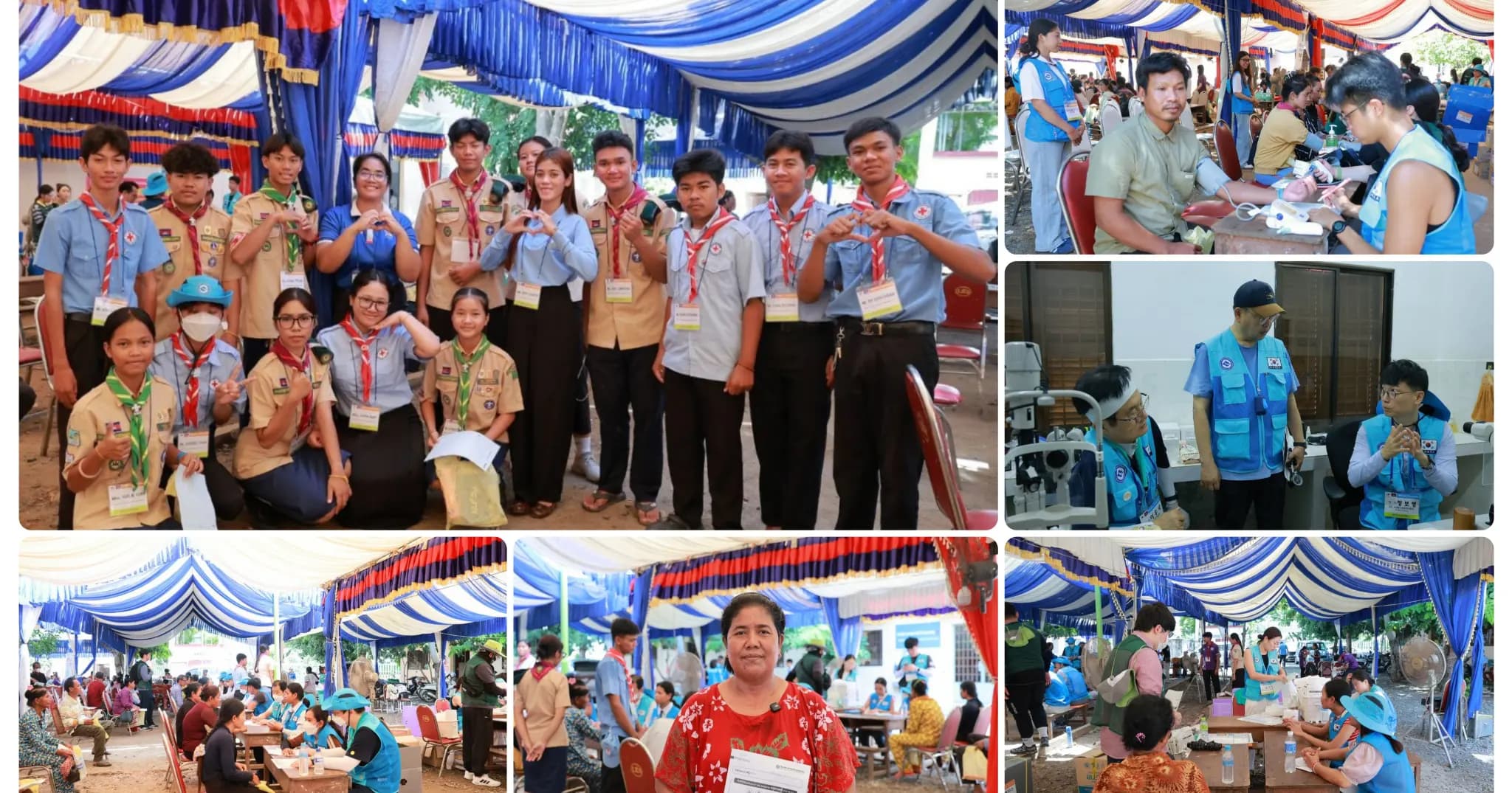 ក្រុមគ្រូពេទ្យនៃសមាគមគ្រូពេទ្យស្ម័គ្រចិត្តខេត្តឃ្យុងសាងប៊ុកដូ នៃសាធារណរដ្ឋកូរ៉េ អញ្ជើញពិនិត្យ និងព្យាបាលជំងឺដល់ប្រជាពលរដ្ឋនៅខេត្តកំពង់ធំដោយឥតគិតថ្លៃ