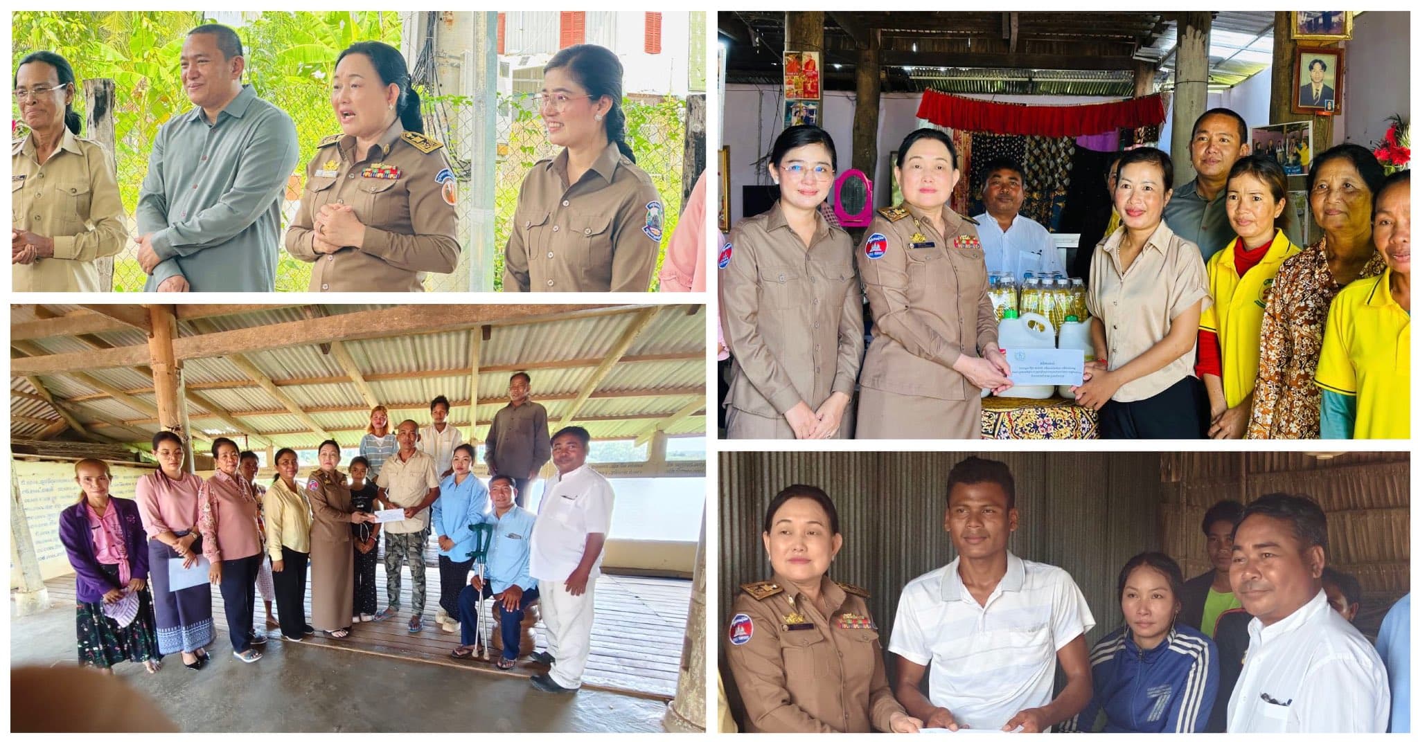 អភិបាលរងខេត្តកំពង់ចាម ចុះសួរសុខទុក្ខ និងនាំយកអំណោយជូនដល់ក្រុមជនមានពិការភាព ចំនួន ៧ក្រុម នៅស្រុកព្រៃឈរ និងស្រុកបាធាយ